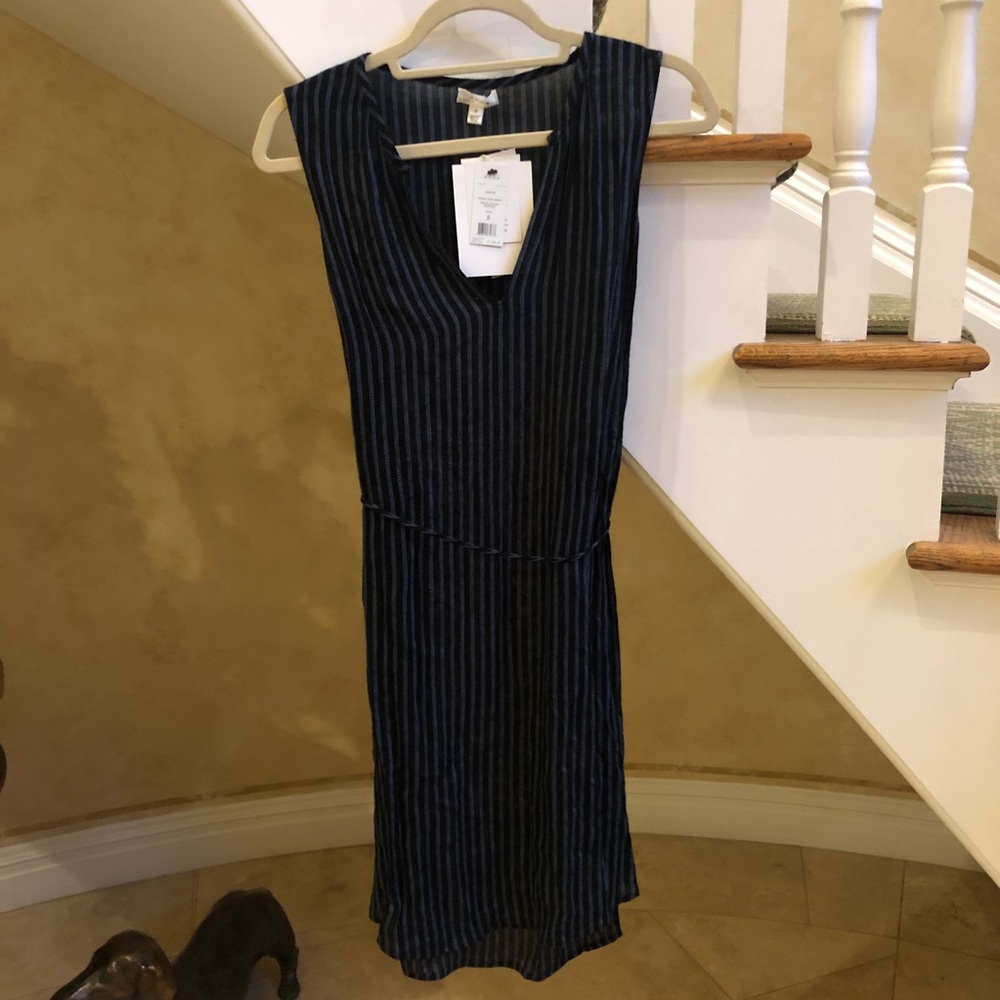 Joie Striped Top with String Belt, NWT